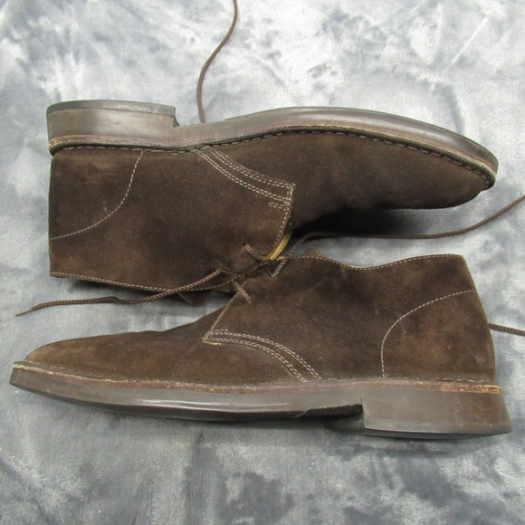 PEAL & CO Suede Chukka Boots Mens 11 D Casual Italian Leather‎ Shoes Formal Heel main image 9
